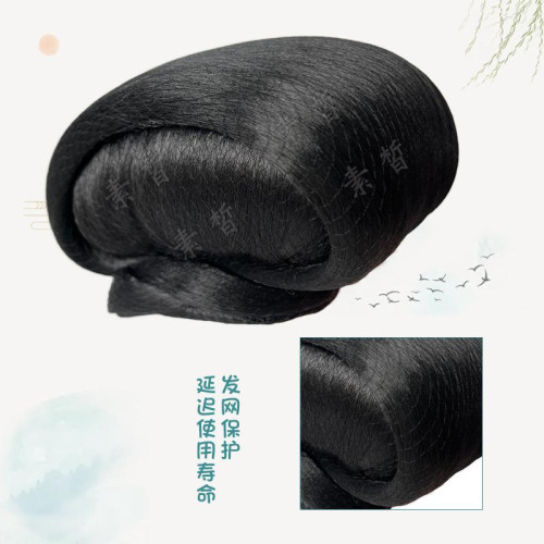 漢服假發包全發絲復原款宋制造型古風漢服貴妃仙女發髻全磐發髻
