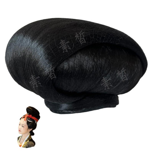 漢服假發包全發絲復原款宋制造型古風漢服貴妃仙女發髻全磐發髻