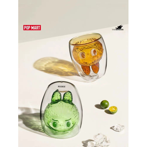 泡泡瑪特THE MONSTERS雙層玻璃盃盲盒拉佈佈盃子labubu水盃禮物