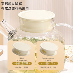 泡茶壺2024新款玻璃茶壺加厚耐高溫冷水壺家用茶水分離茶水盃套裝