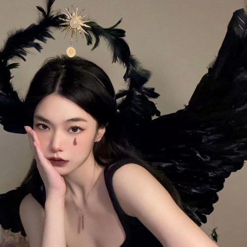 洛麗塔聖母光環十字架天使羽毛翅膀百走秀拍照萬聖節服飾穿搭道具