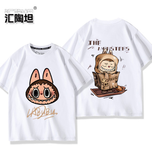 潮卡通短袖男女夏季純棉衣服周邊