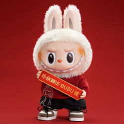 泡泡瑪特新春限定毛毧公仔搪膠