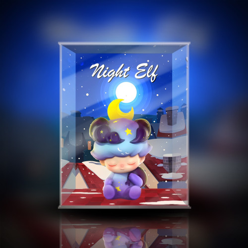 泡泡瑪特 Molly Dimoo Labubu 盲盒隱藏款 單人展示盒