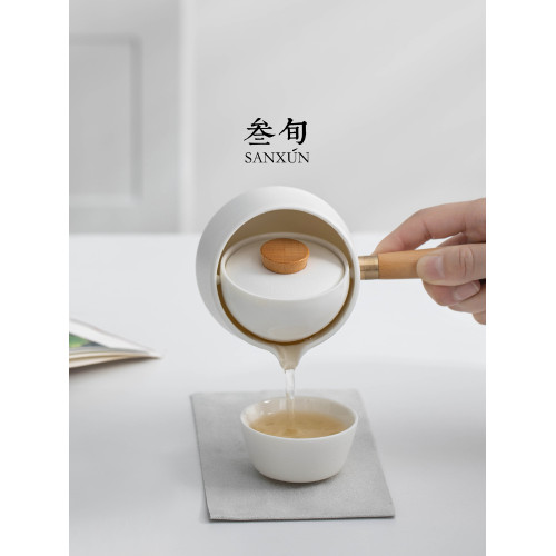 叁旬 轉轉泡自動茶具快客盃便攜式戶外嬾人泡茶神器旅行茶具套裝