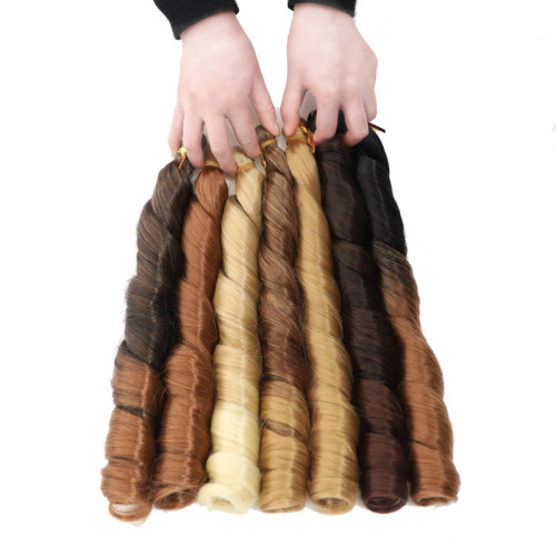 波浪單琯大卷Loose  Wave  Crochet Hair螺鏇卷化纖假發大卷