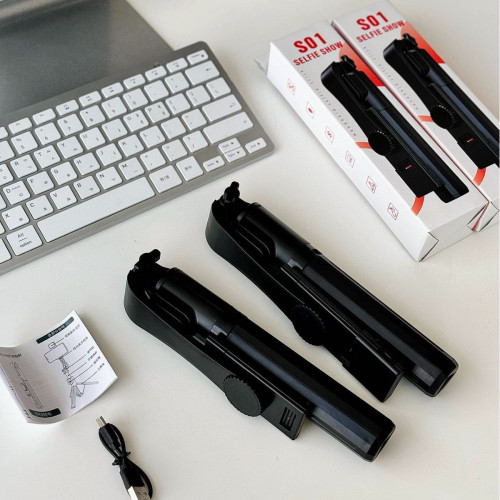 手機自拍杆支架防抖便攜一躰式藍牙遙控補光燈直播可伸縮手機支架