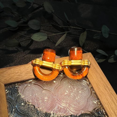 高定vintage復古耳釘郃集小香風輕奢高級感打標中古耳夾 耳環批發