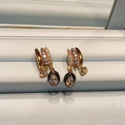 何方HEFANG閃閃焦糖咖啡豆耳環耳釘下午茶餐具系列