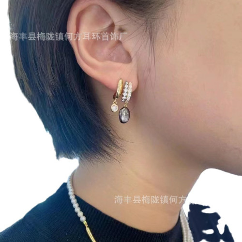 何方HEFANG閃閃焦糖咖啡豆耳環耳釘下午茶餐具系列