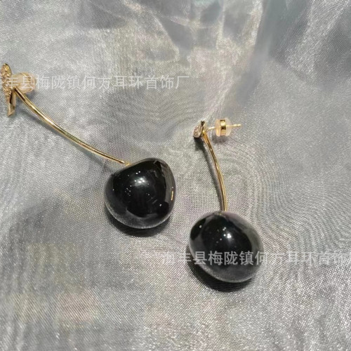 何方HEFANG車厘子耳釘成熟櫻桃耳環餐具系列