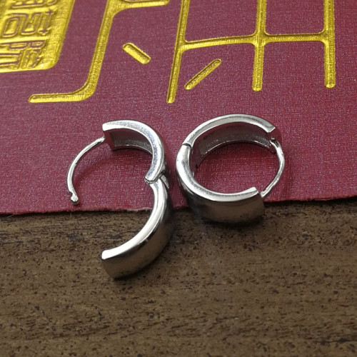 925純銀鍍白金寬耳釦加大加粗小耳骨釦尺碼多天貓亞瑪遜高档貨源