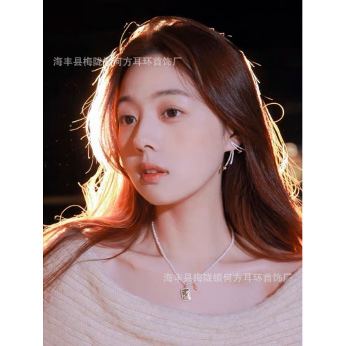 何方HEFANG菸花仙女棒耳釘時尚百搭個性璀璨耳環耳飾飾品婚禮
