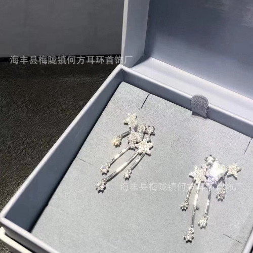 新品HEFANG何方流星方糖耳釘耳環輕奢女情人節禮物廠家一件代發