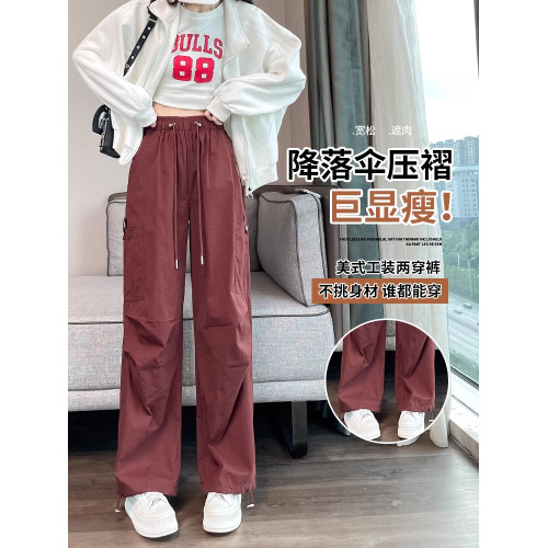拉夏貝爾戶外美式束腳工裝褲