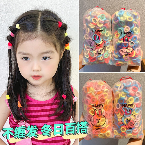 600條彈性好紥頭發小女孩橡皮筋