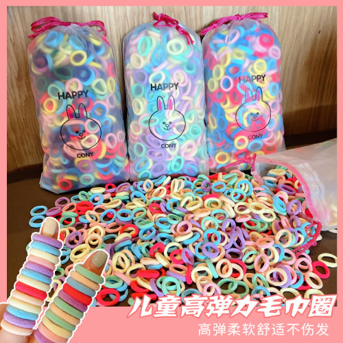 600條彈性好紥頭發小女孩橡皮筋