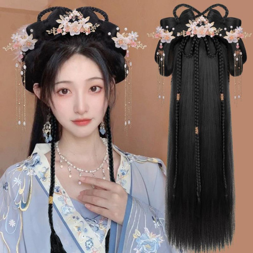古裝漢服一躰式明制日常假發