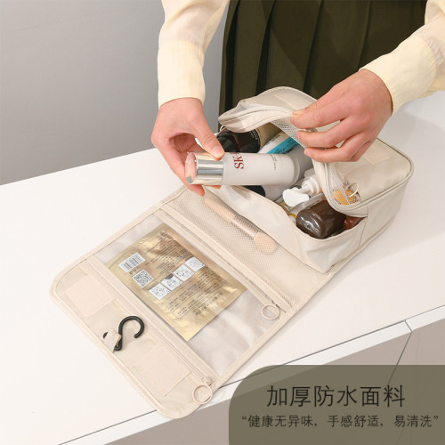 洗漱包化妝包女可攜式大容量隨身整理袋簡約男士旅行出差防水收納包