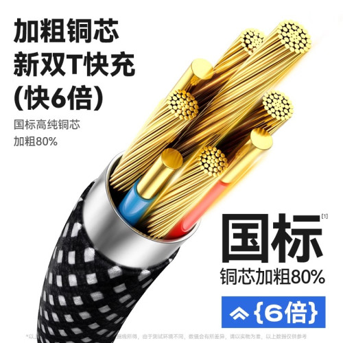 蘋果手機充電數據線編織磁吸