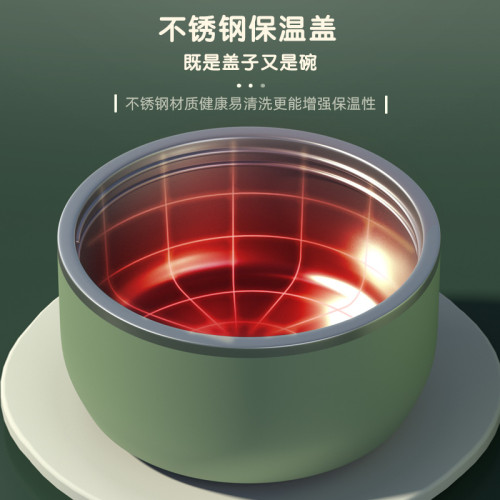 316不鏽鋼燜燒杯女雙層多功能保溫飯盒一人用悶燒壺罐桶燜粥神器