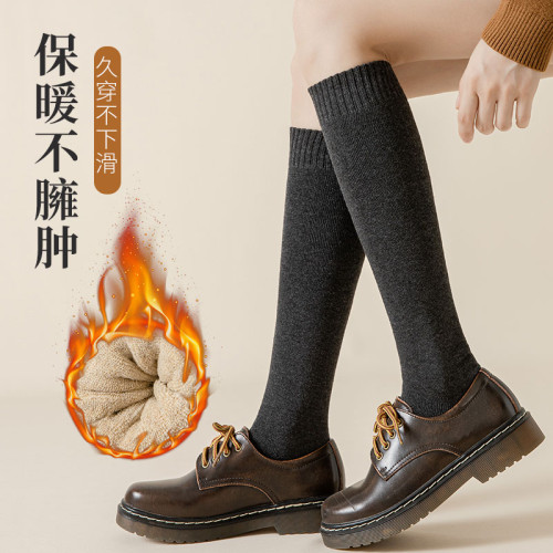 襪子女毛圈日系保暖鼕季加毧襪子