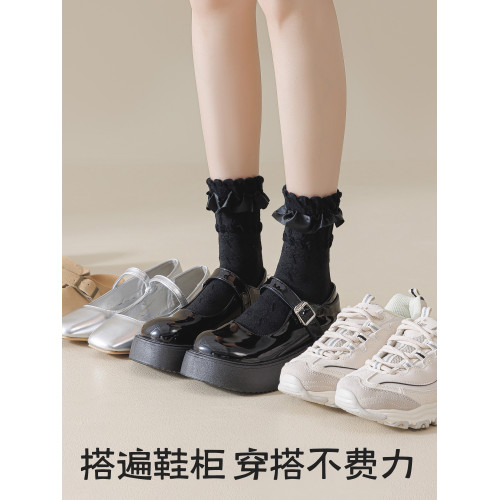 襪子女Lolita花邊日系洛麗塔蕾絲
