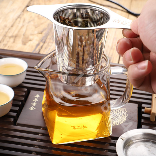 創意雙耳過濾網不鏽鋼茶漏