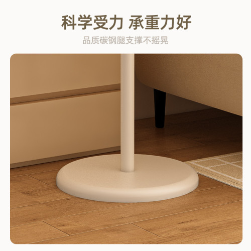 創意小茶幾家用客廳奶油風沙發邊幾可移動臥室床頭櫃替代小圓桌子