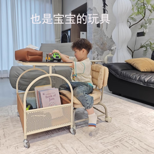 萬向輪小凳子滑輪矮凳家用換鞋凳帶娃神器兒童帶輪板凳美縫靠背椅