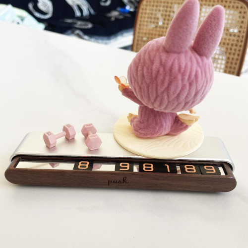 泡泡瑪特Labubu電話號碼牌挪車