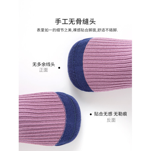 「100%棉」襪子女童春秋季純棉兒童襪子四季全棉冬款中筒襪無骨