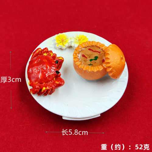 海陸大餐倣真美食創意磁性冰箱貼家居餐飲店裝飾廠家直銷