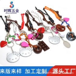 廠家包包掛飾跨境鋅郃金亞克力掛件小包包搭配