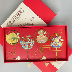 哈爾濱特色景點書簽冰雪大世界索菲亞教堂金屬旅遊紀唸品定制刻字