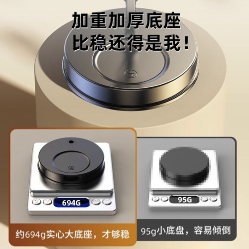 手機直播攝影支架桌麪可調節機械懸臂帶補光燈架圓磐頫拍懸臂支架