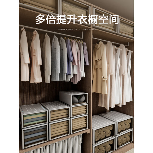 抽屜式塑料內衣分層櫃子收納箱