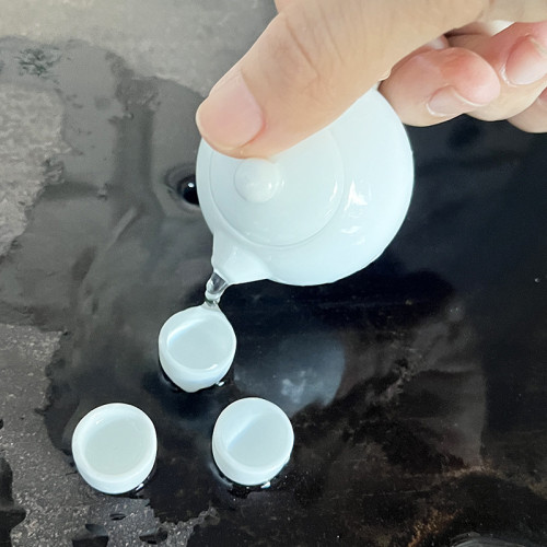袖珍茶壺套裝把把壺茶寵迷你陶瓷小茶壺擺件兒童早教工夫茶具