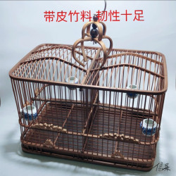 竹制鳥籠大全排籠玉鳥黃豆竹制鳥具手工相思鳥新款竹籠竹子