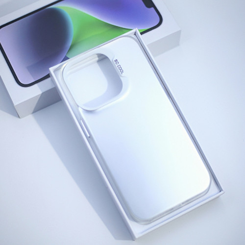 彩銀手機殼IP16PROMAX手機殼蘋果15pro純色大框IMD保護套電鍍銀色