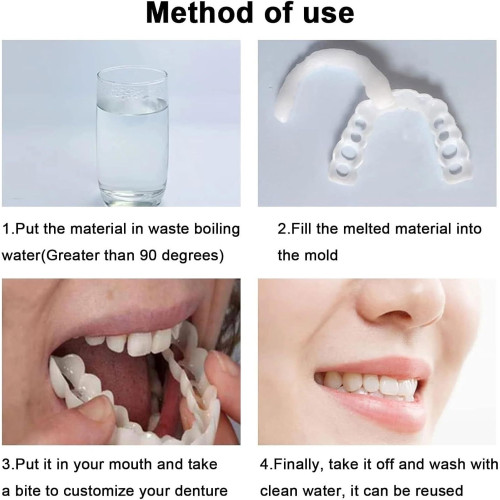 上牙下牙倣真牙套 美白套二代矽膠倣真牙齒假牙套snap on smile
