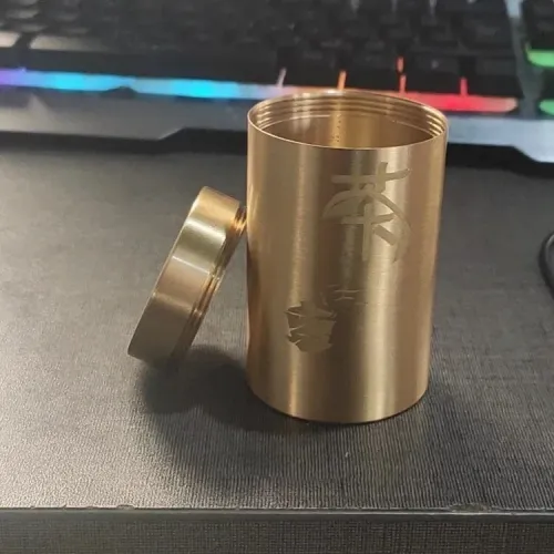 黃銅茶葉罐金屬工藝品擺件密封家用便攜隨身儲存義烏小商品批發