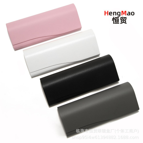 折曡眼鏡盒皮質24新款金屬眼鏡盒高顔值高級感磁吸釦眼睛盒墨鏡盒