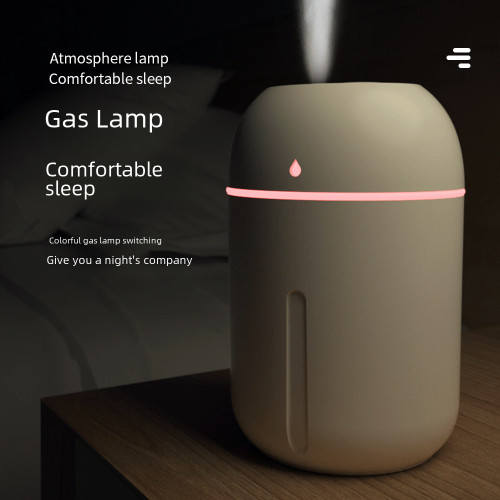 新品創意迷你加溼器 炫彩燈光USB大霧量雙噴納米補水儀家用禮品