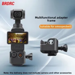 BRDRC適用大疆OSMO POCKET 3保護邊框防護殼口袋相機轉接底座配件