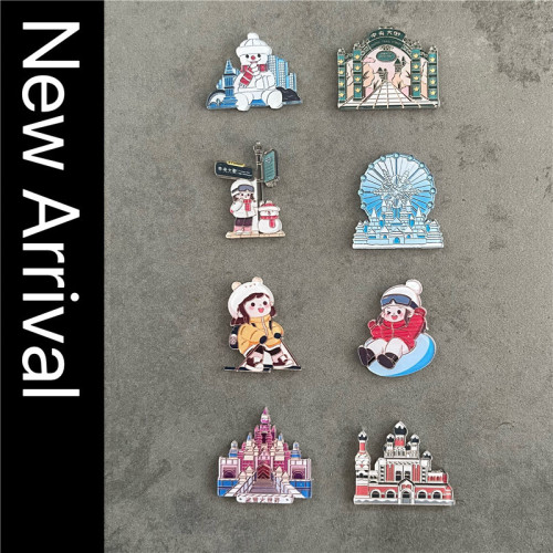 新年哈爾濱旅遊紀唸品裝飾冰箱貼小土豆砂糖橘爾濱旅遊磁貼送朋友