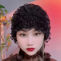 新款美人紗彈力蕾絲包頭帽遮白發收碎發層層帽時尚款家居透氣小帽