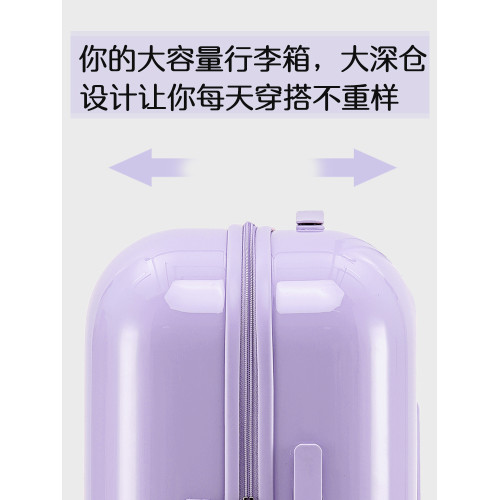 LETOO 20寸小型新款紫色行李箱