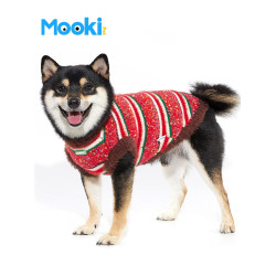 mookipet狗狗貓咪春鞦款毛衣2025新款背心紅色比熊泰迪小型犬衣服