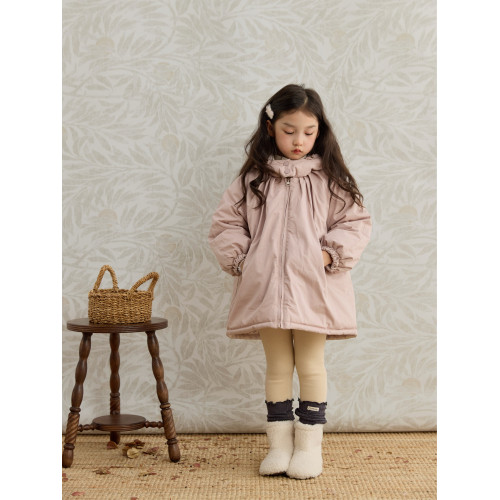 SonnyKids 女童鞦鼕韓系堆堆襪拼接打底褲加毧加厚保暖外穿小腳褲